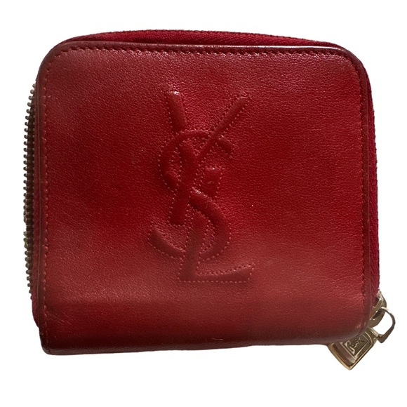 YSL wallet Accessories Ysl Red Compact Wallet Poshmark